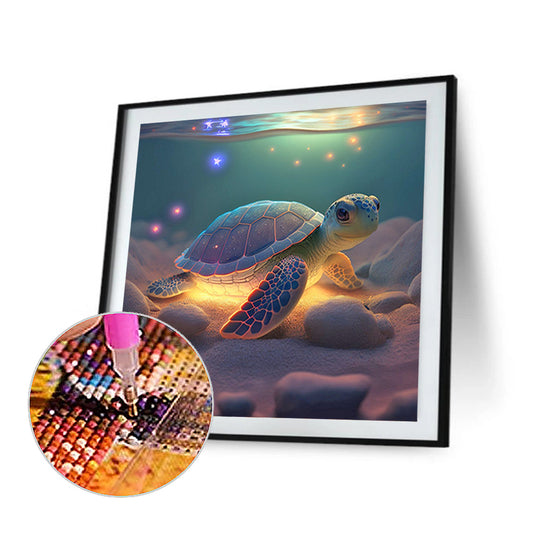 Little Turtle - Full Round Drill Diamond Painting 30*30CM