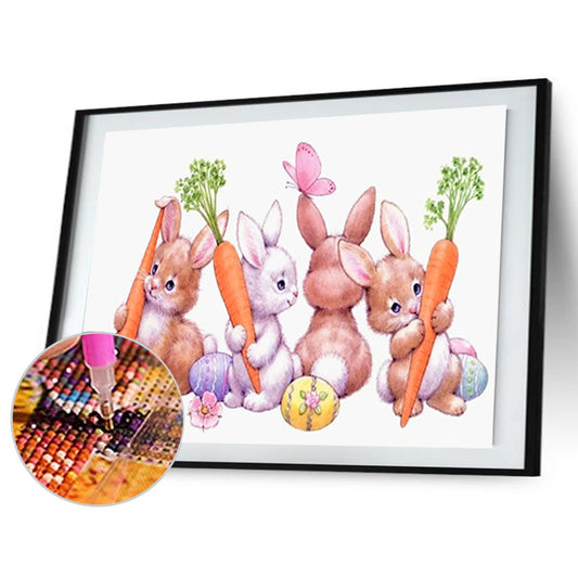 Rabbit - Full Square Drill Diamond Painting 30*40CM