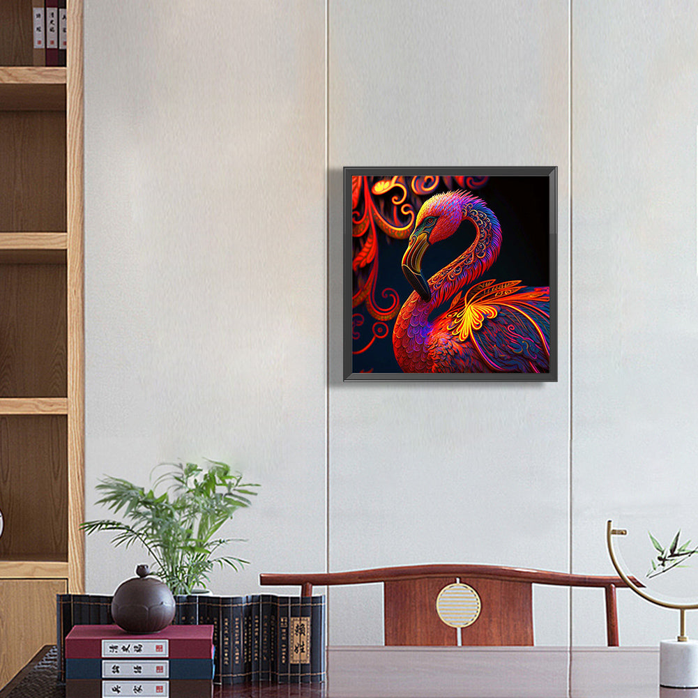 Glorious Flamingo - Full Round Drill Diamond Painting 30*30CM