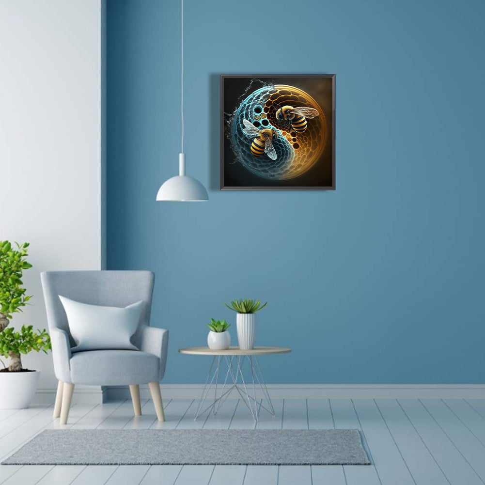 Tai Chi Bee Painting - Full Square Drill Diamond Painting 30*30CM