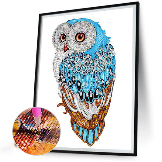 Owl - Special Shaped Drill Diamond Painting 30*40CM