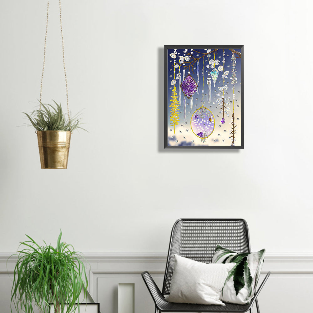 Fantasy Amethyst Ball - Special Shaped Drill Diamond Painting 30*40CM