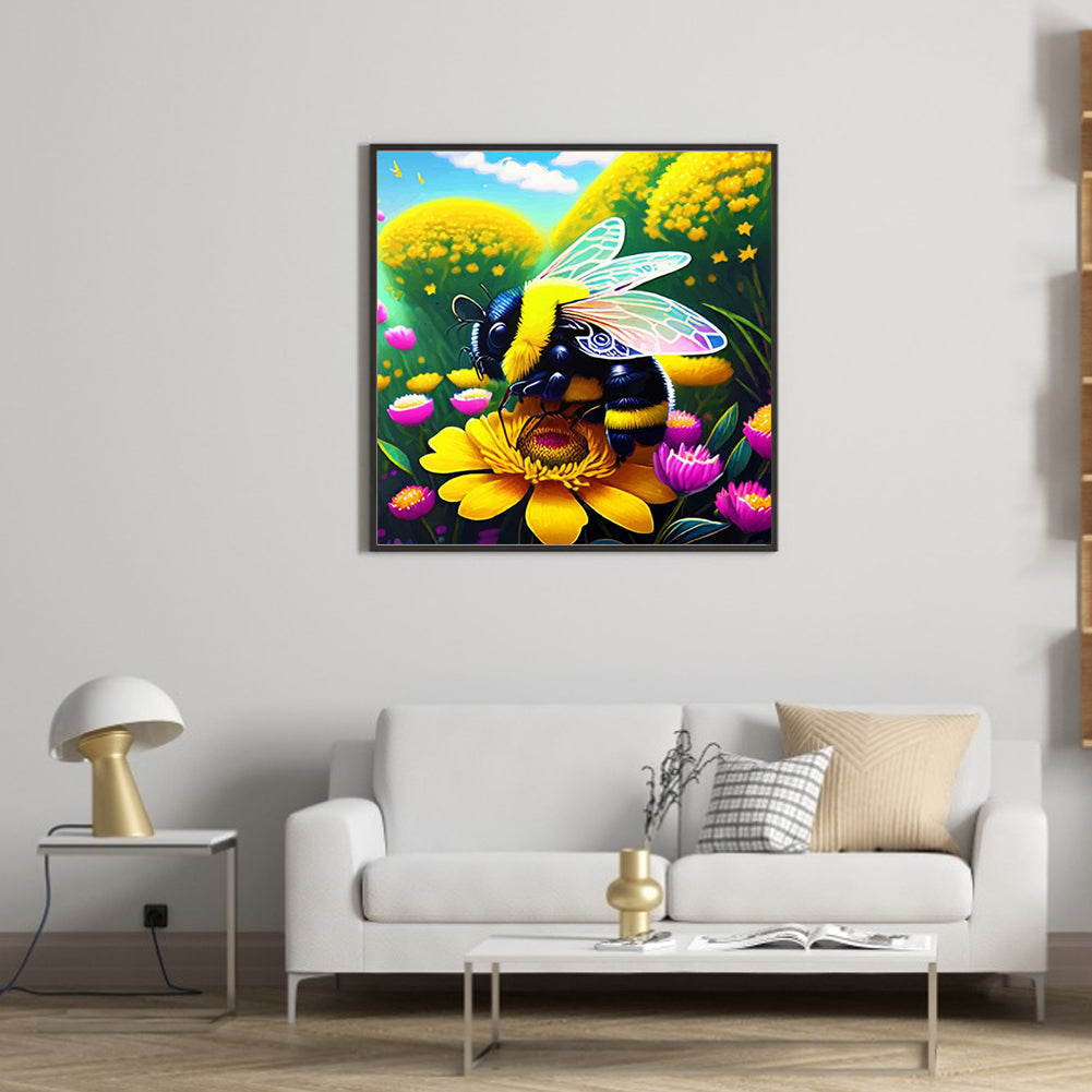 Bee - Full Round Drill Diamond Painting 30*30CM
