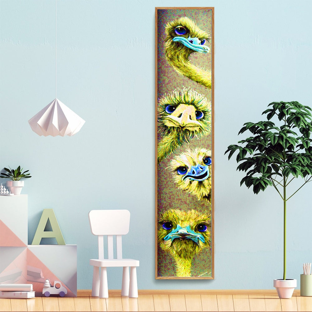 Ostrich - Full Round Drill Diamond Painting 25*125CM