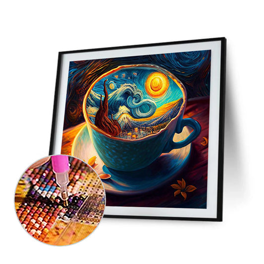 Starry Sky Coffee Mug - Full Round Drill Diamond Painting 30*30CM