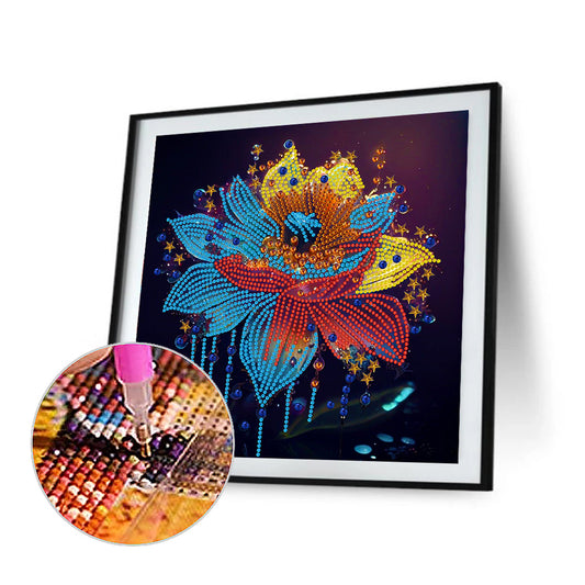 Crystal Flower - Special Shaped Drill Diamond Painting 30*30CM