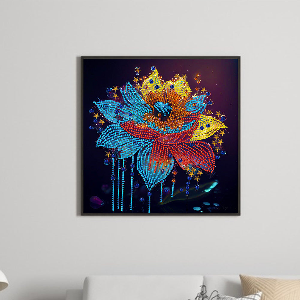 Crystal Flower - Special Shaped Drill Diamond Painting 30*30CM