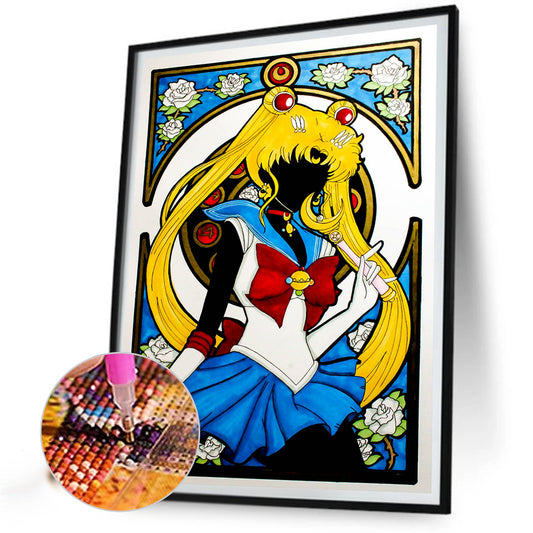 Sailor Moon - Full Round Drill Diamond Painting 30*40CM