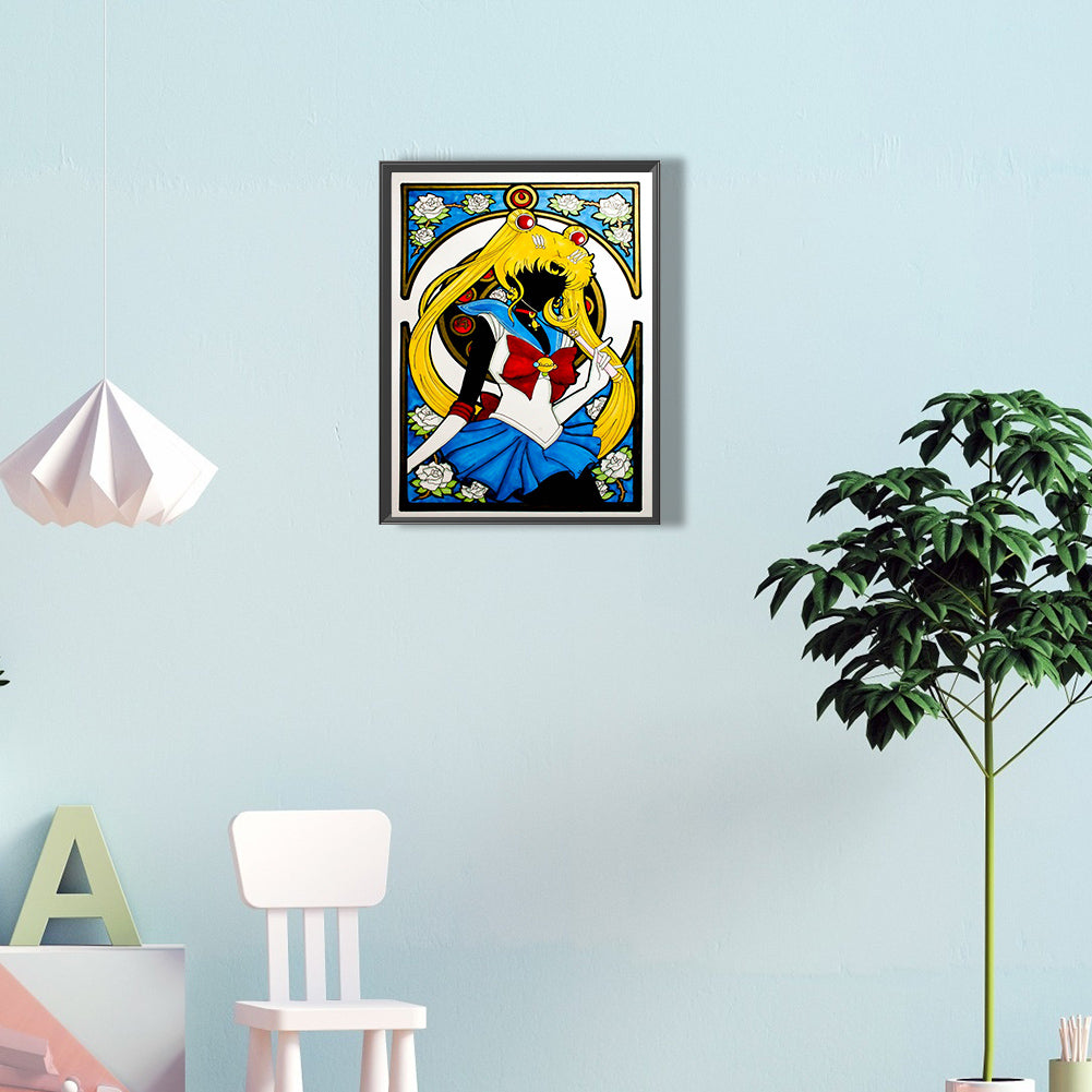 Sailor Moon - Full Round Drill Diamond Painting 30*40CM