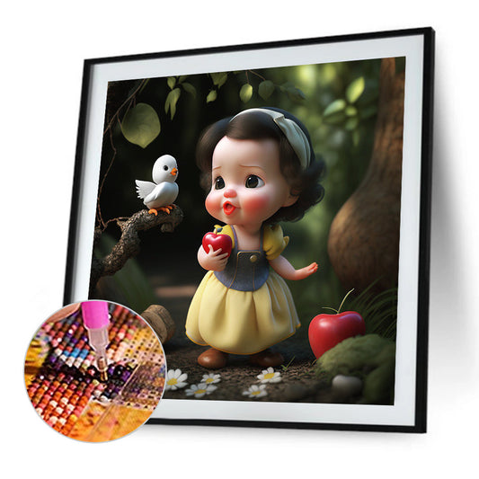 Snow White Cartoon Version - Full Round Drill Diamond Painting 30*30CM
