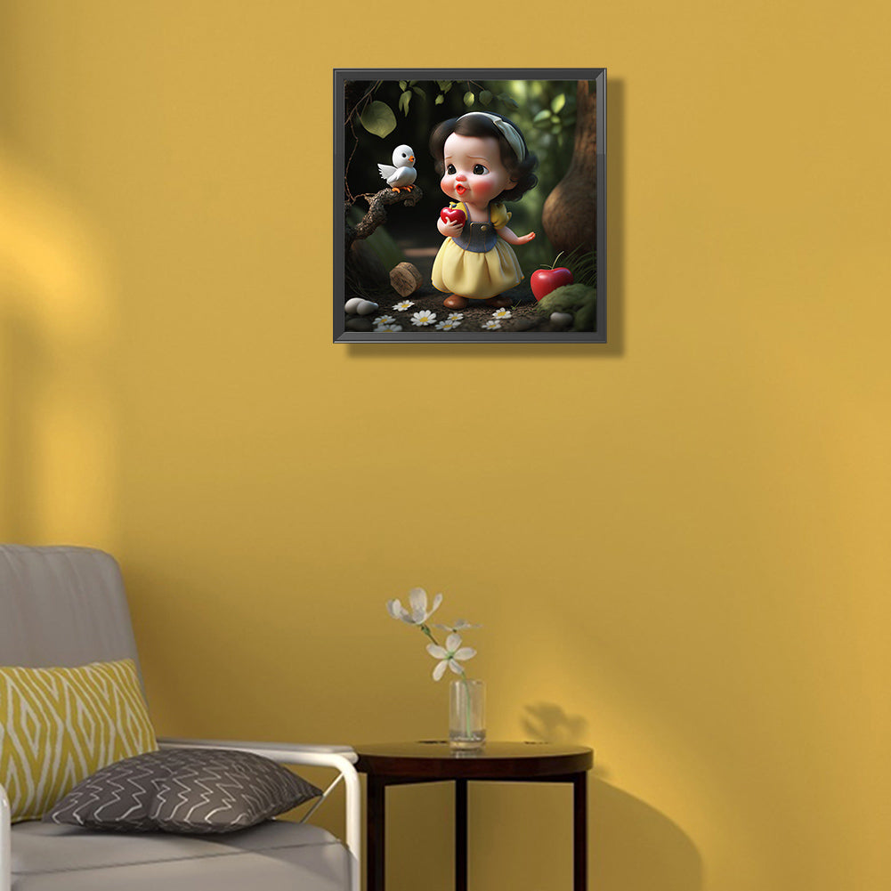 Snow White Cartoon Version - Full Round Drill Diamond Painting 30*30CM