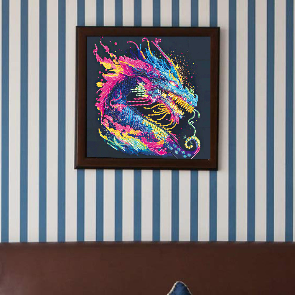 Color Dragon - Special Shaped Drill Diamond Painting 30*30CM