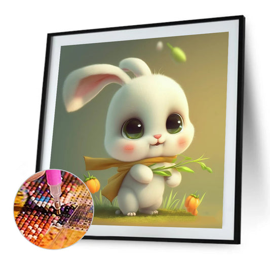 Soft Bunny - Full Round Drill Diamond Painting 30*30CM
