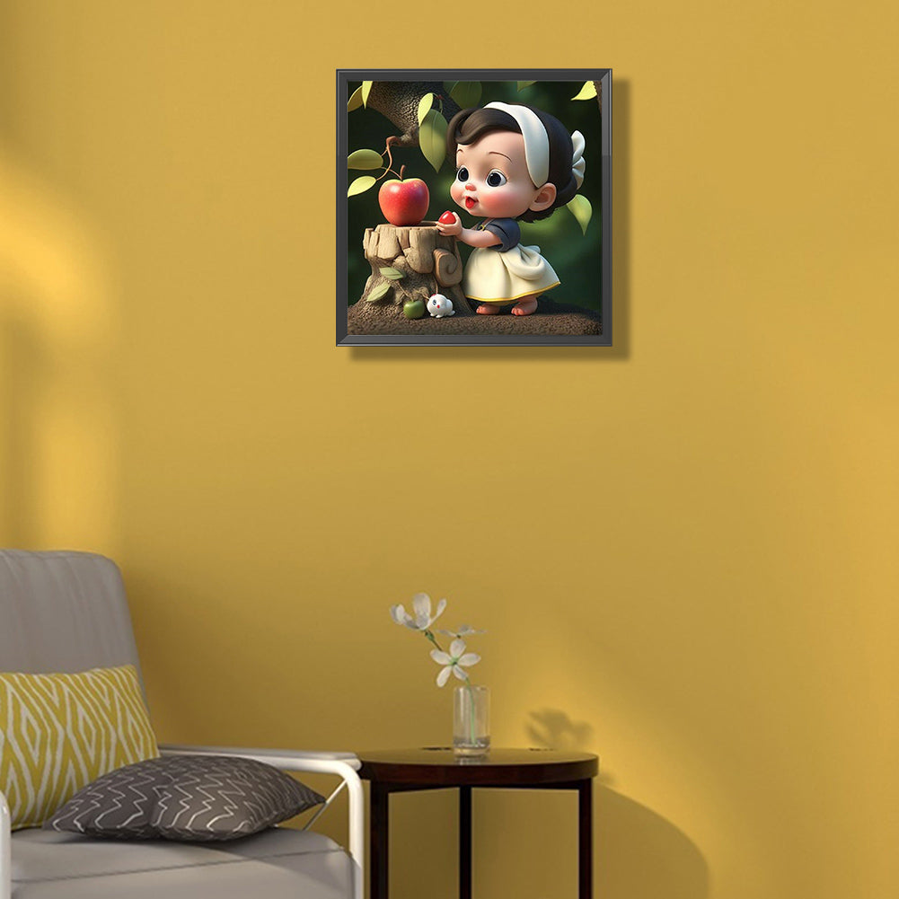 Big Eyes Baby - Full Round Drill Diamond Painting 30*30CM