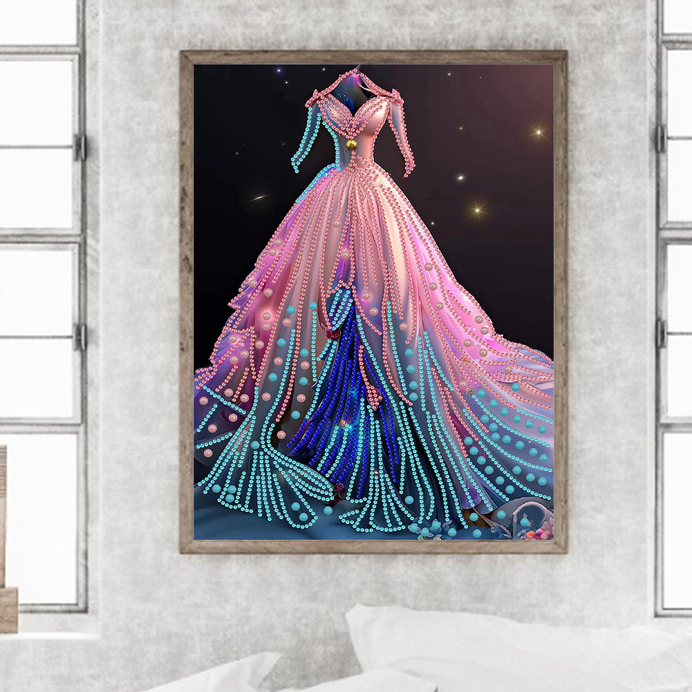 Dream Wedding Dress - Special Shaped Drill Diamond Painting 30*40CM