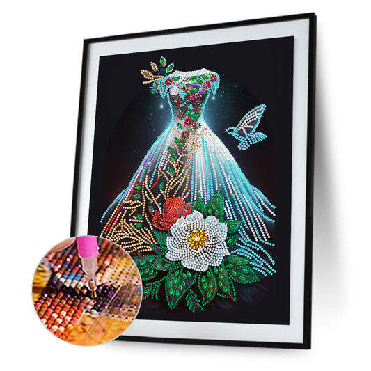 Dream Wedding Dress - Special Shaped Drill Diamond Painting 30*40CM