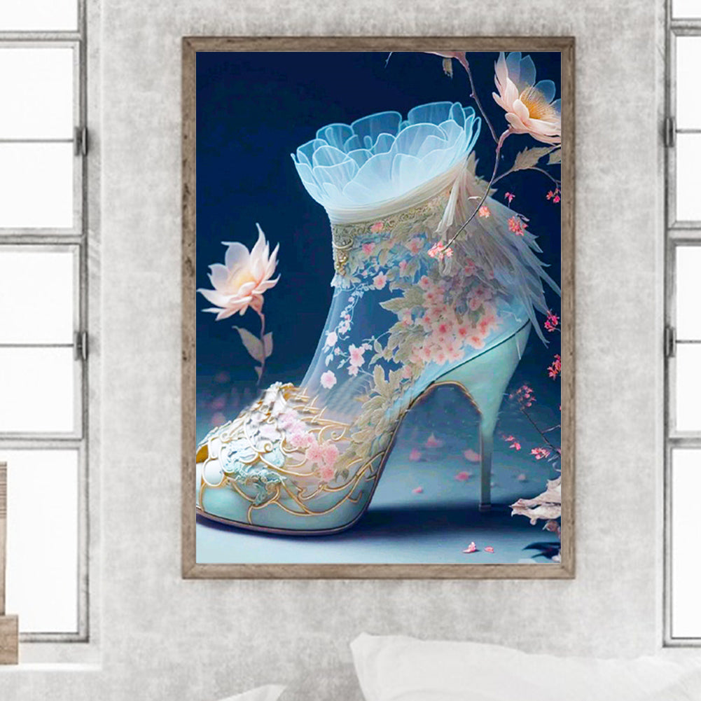 Fantasy Colorful High Heels 30*40Ccm(canvas) full round drill diamond painting