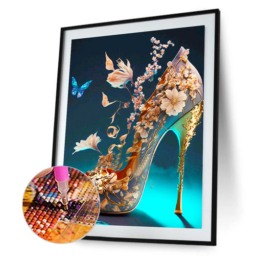 Fantasy Colorful High Heels 30*40Ccm(canvas) full round drill diamond painting