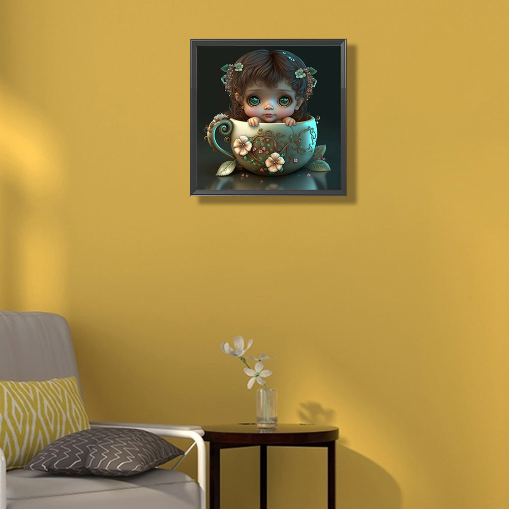 Big Eyes Baby 30*30Ccm(canvas) full round drill diamond painting