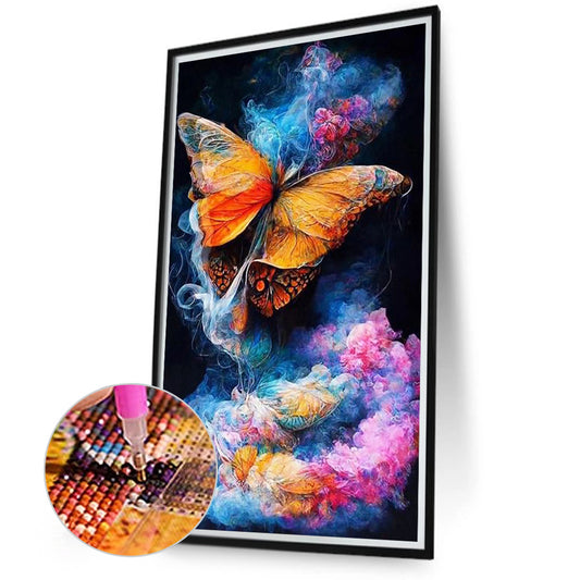 Dream Smoke Butterfly 40*70Ccm(canvas) full round drill diamond painting