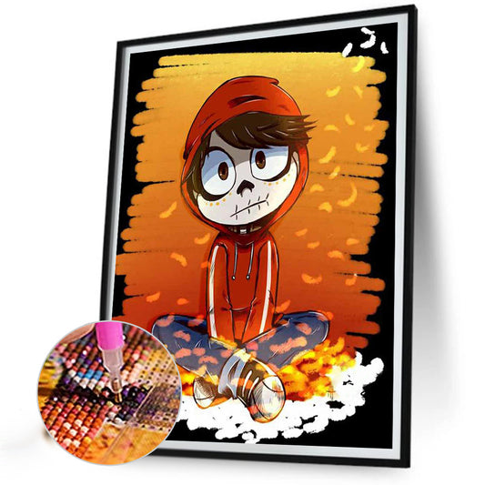 Cool Boy-O630*40cm(canvas) full-round drill diamond painting