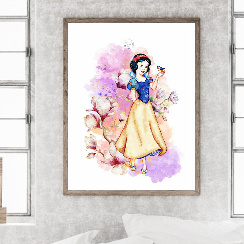 Snow White In The Forest-O640*50cm(canvas) full-round drill diamond painting