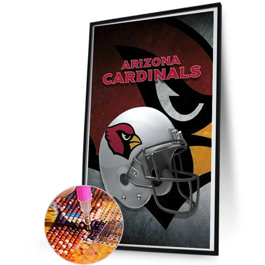 Cardinals Logo 35*50Ccm(canvas) full round drill diamond painting