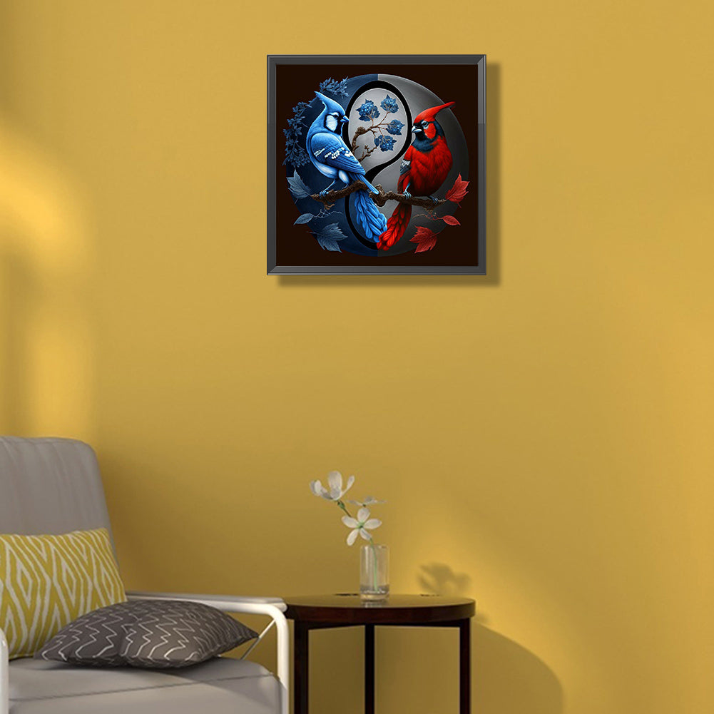 Cardinal Tai Chi Figure 35*35Ccm(canvas) full round drill diamond painting