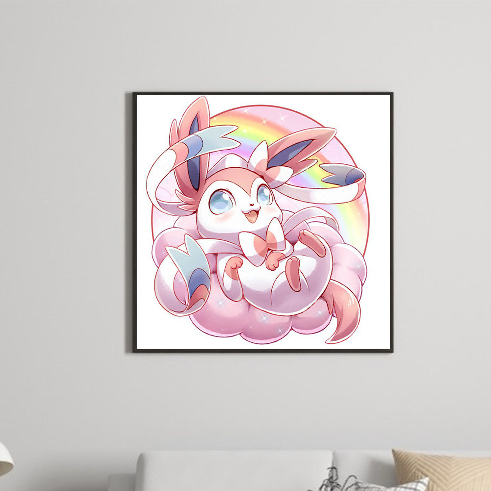 Pok¨¦mon Eevee - Full Square Drill Diamond Painting 40*40CM