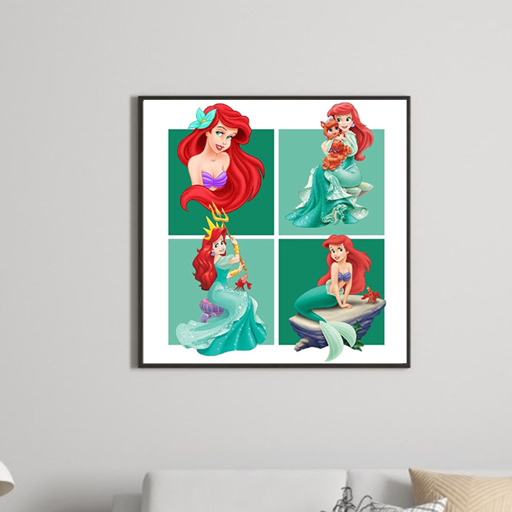 Disney Princess Ariel-O640*40cm(canvas) full-round drill diamond painting