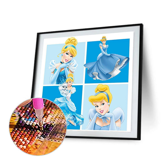 Disney Princess Cinderella-O640*40cm(canvas) full-round drill diamond painting