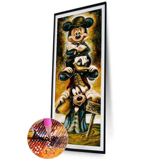 Mickey And His Friends In The Swamp 30*90Ccm(canvas) full round drill diamond painting