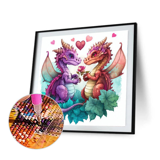 Little Dragon 30*30Ccm(canvas) full round drill diamond painting