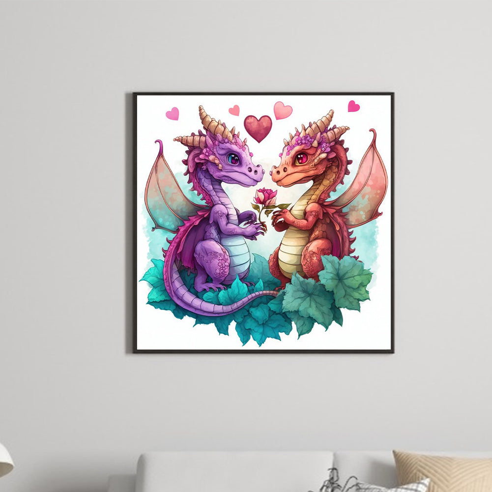 Little Dragon 30*30Ccm(canvas) full round drill diamond painting