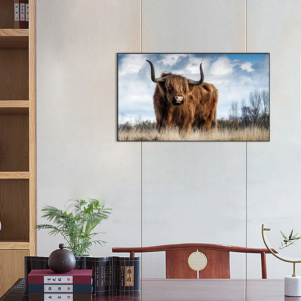 Highland Yak - Full Square Drill Diamond Painting 70*40CM