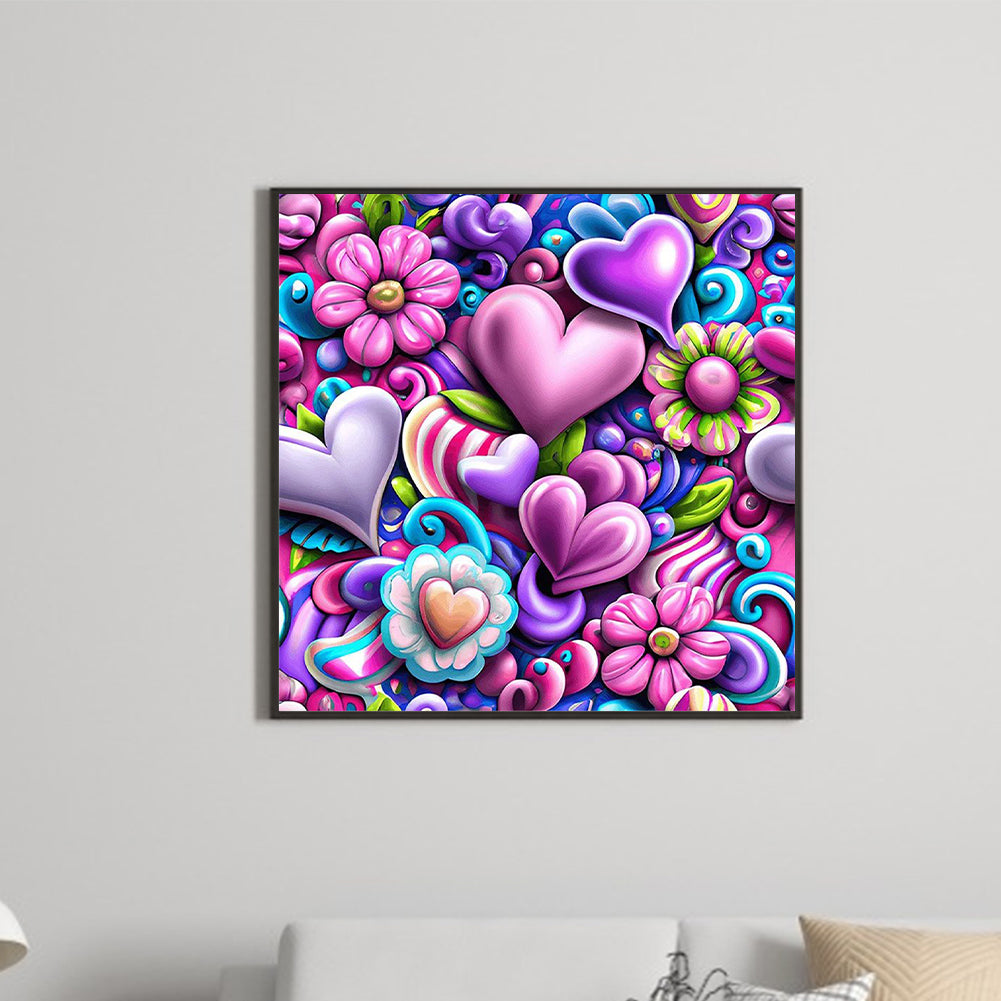 Full Of Love - Full Square Drill Diamond Painting 50*50CM