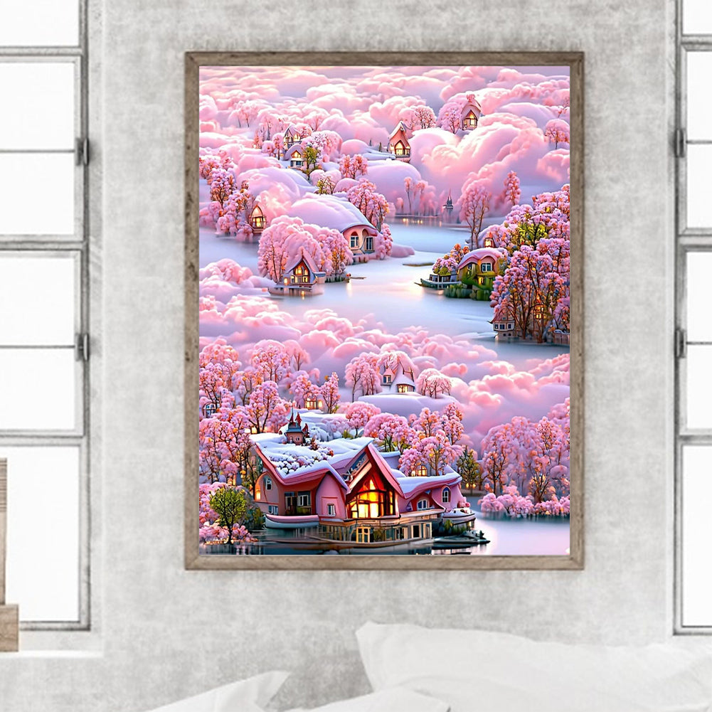 Flower Villa - Full Square Drill Diamond Painting 55*70CM