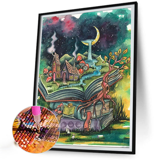 Spring Landscape - Full Round Drill Diamond Painting 30*40CM