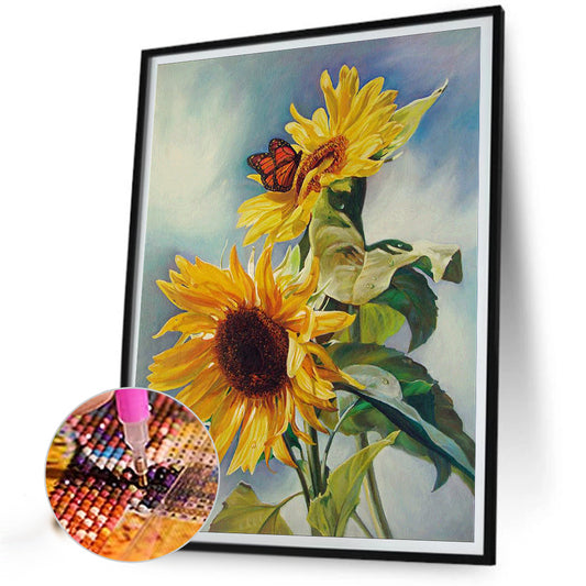 The Flowers - Full Round Drill Diamond Painting 30*40CM