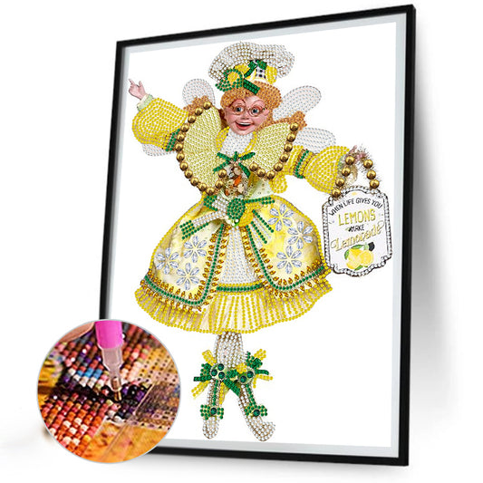 Lemonade Elf - Special Shaped Drill Diamond Painting 30*40CM