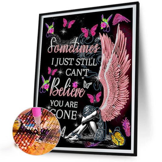 English Letter - Special Shaped Drill Diamond Painting 30*40CM