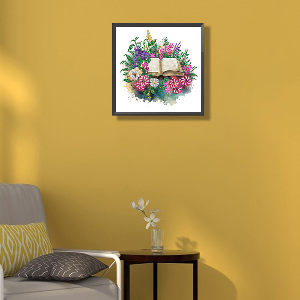 Art Flower Book - Special Shaped Drill Diamond Painting 30*30CM