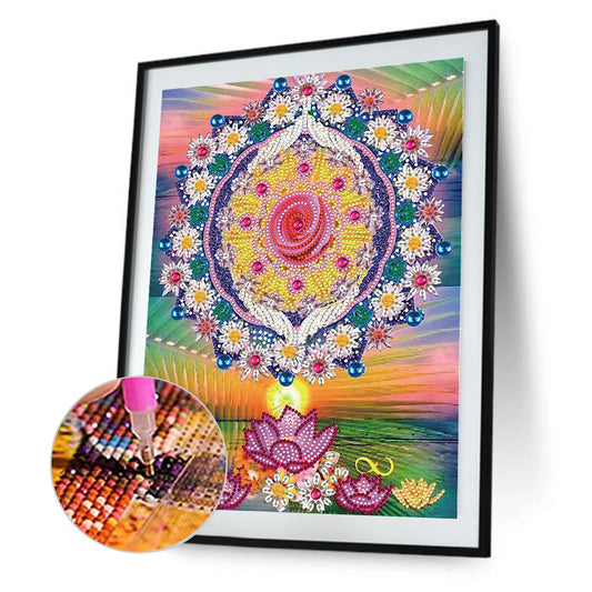 Tianyi Mandala - Special Shaped Drill Diamond Painting 30*40CM