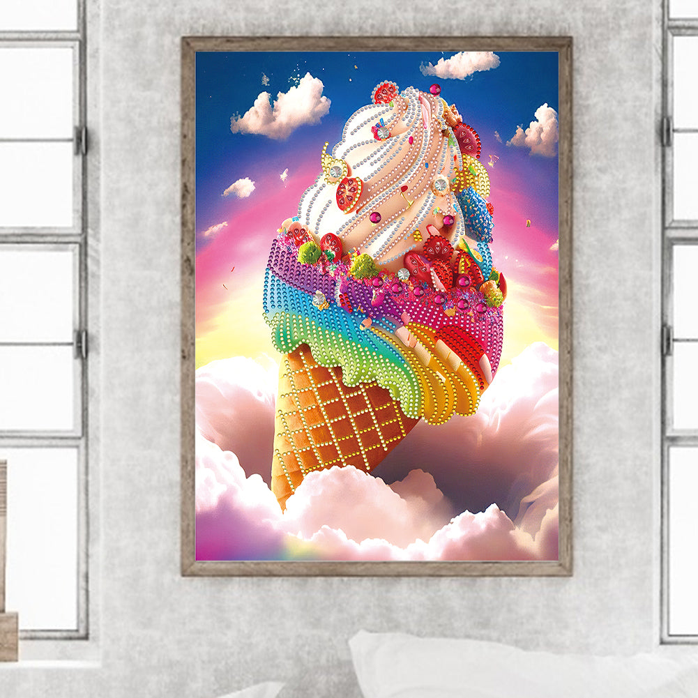 Cloud Ice Cream - Special Shaped Drill Diamond Painting 30*40CM