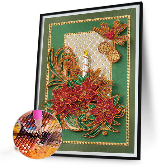 Quilling Paper Painting Greeting Card - Special Shaped Drill Diamond Painting 30*40CM