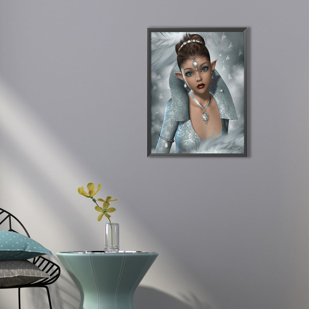 Elf Temperament Woman - Full Square Drill Diamond Painting 40*50CM