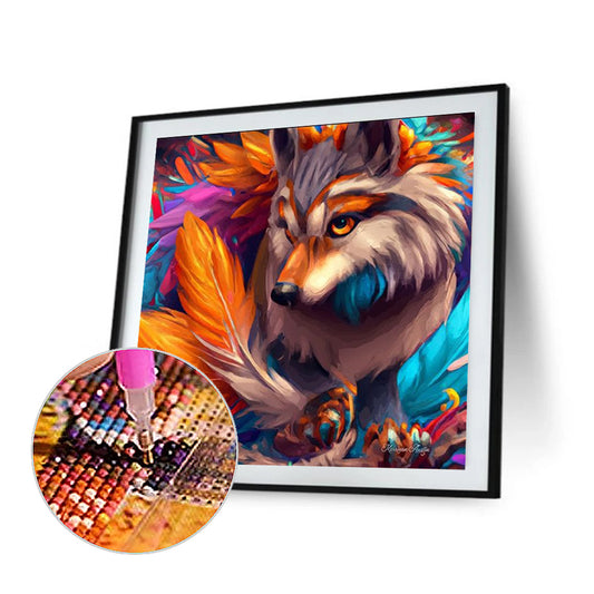Wolf - Full Square Drill Diamond Painting 40*40CM