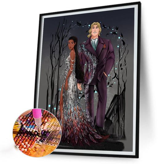 Disney Princess And Prince - Full Round Drill Diamond Painting 30*40CM