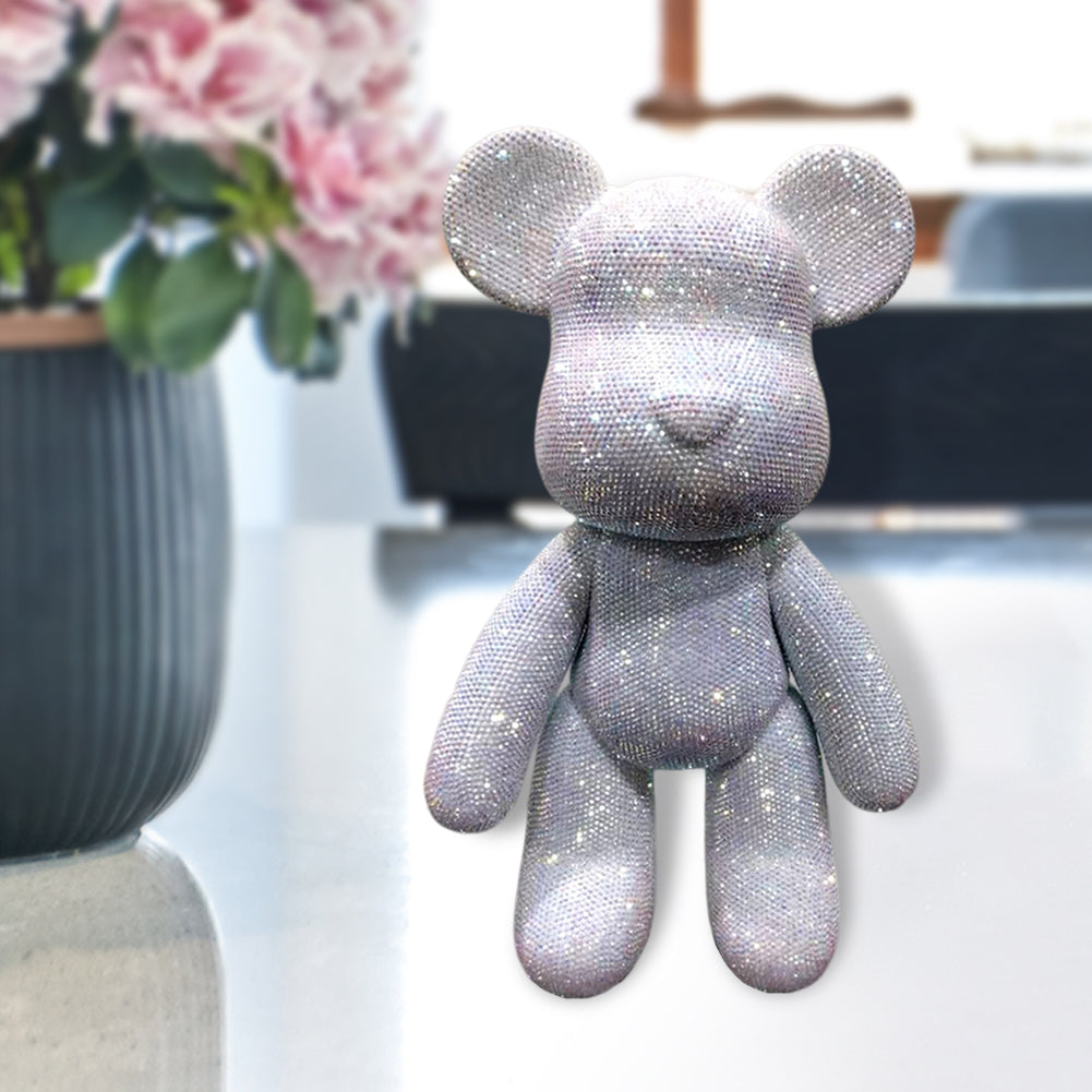 DIY Crystal Rhinestone Embroidery Cross Stitch Cute 5D Diamond Art Bear Set