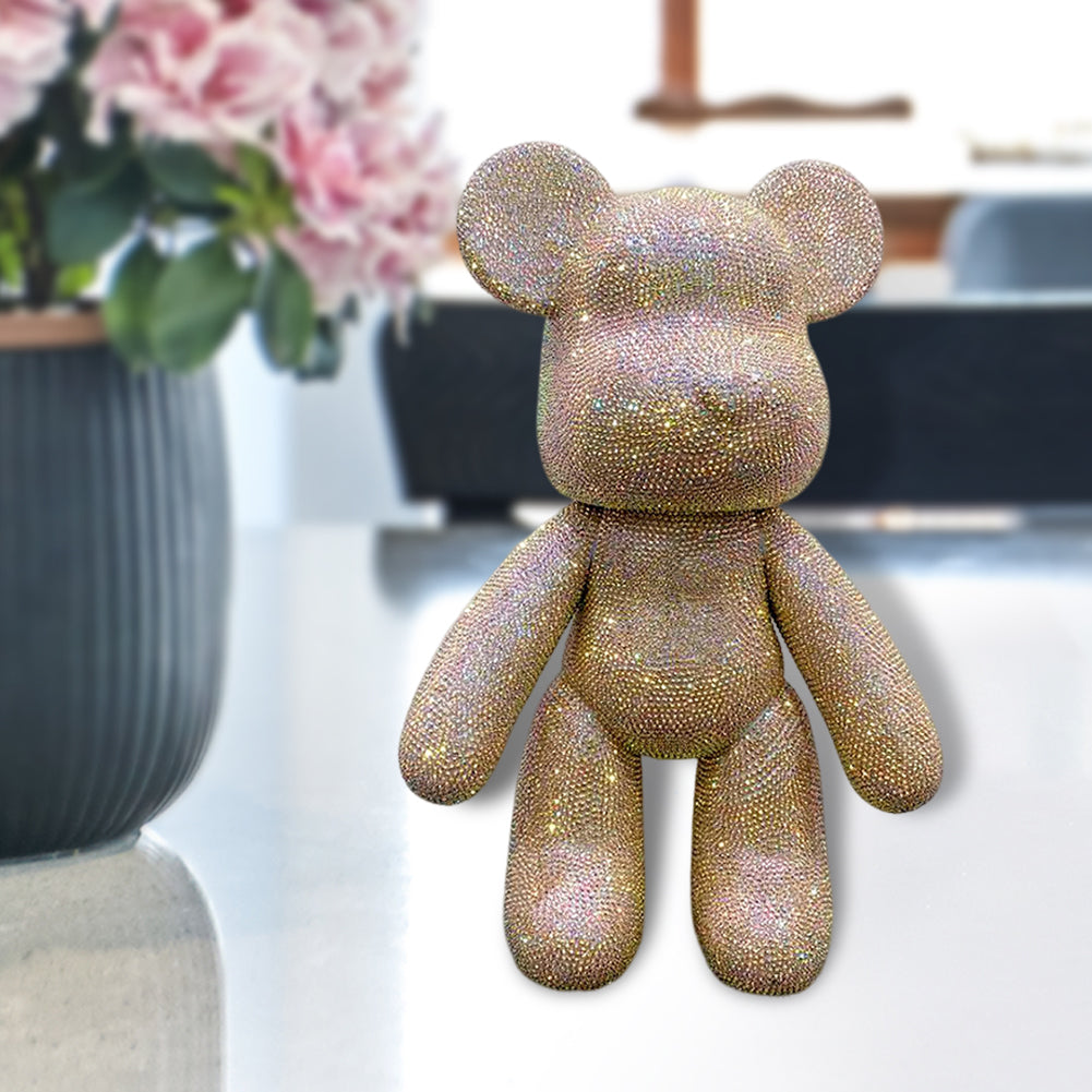 DIY Crystal Rhinestone Embroidery Cross Stitch Cute 5D Diamond Art Bear Set